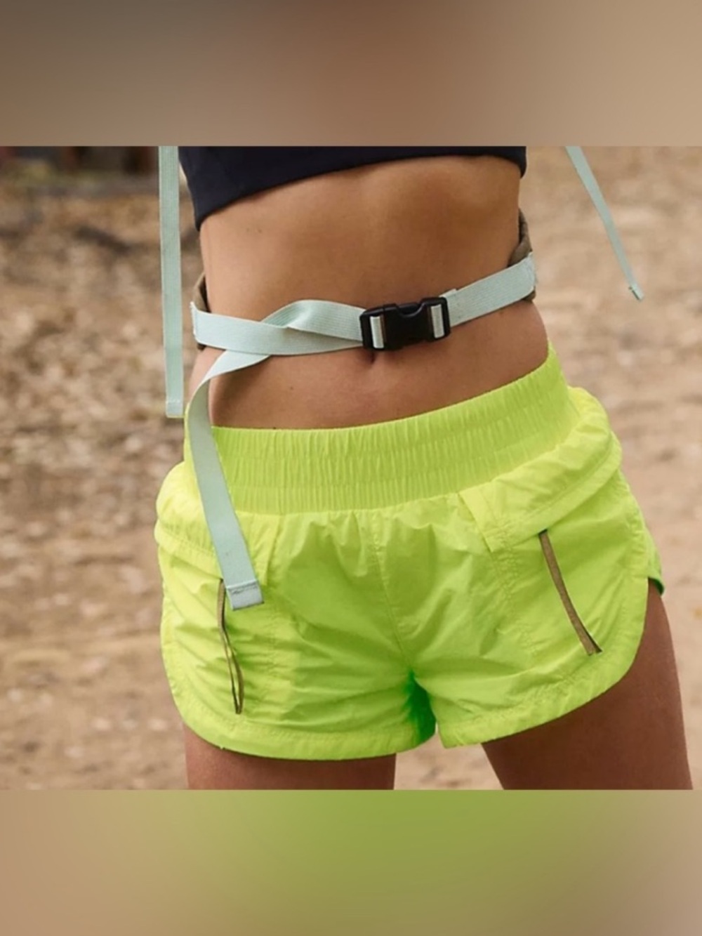 Free People FP movement Above And Beyond Shorts - Highlighter Yellow Size XS - Picture 12 of 14